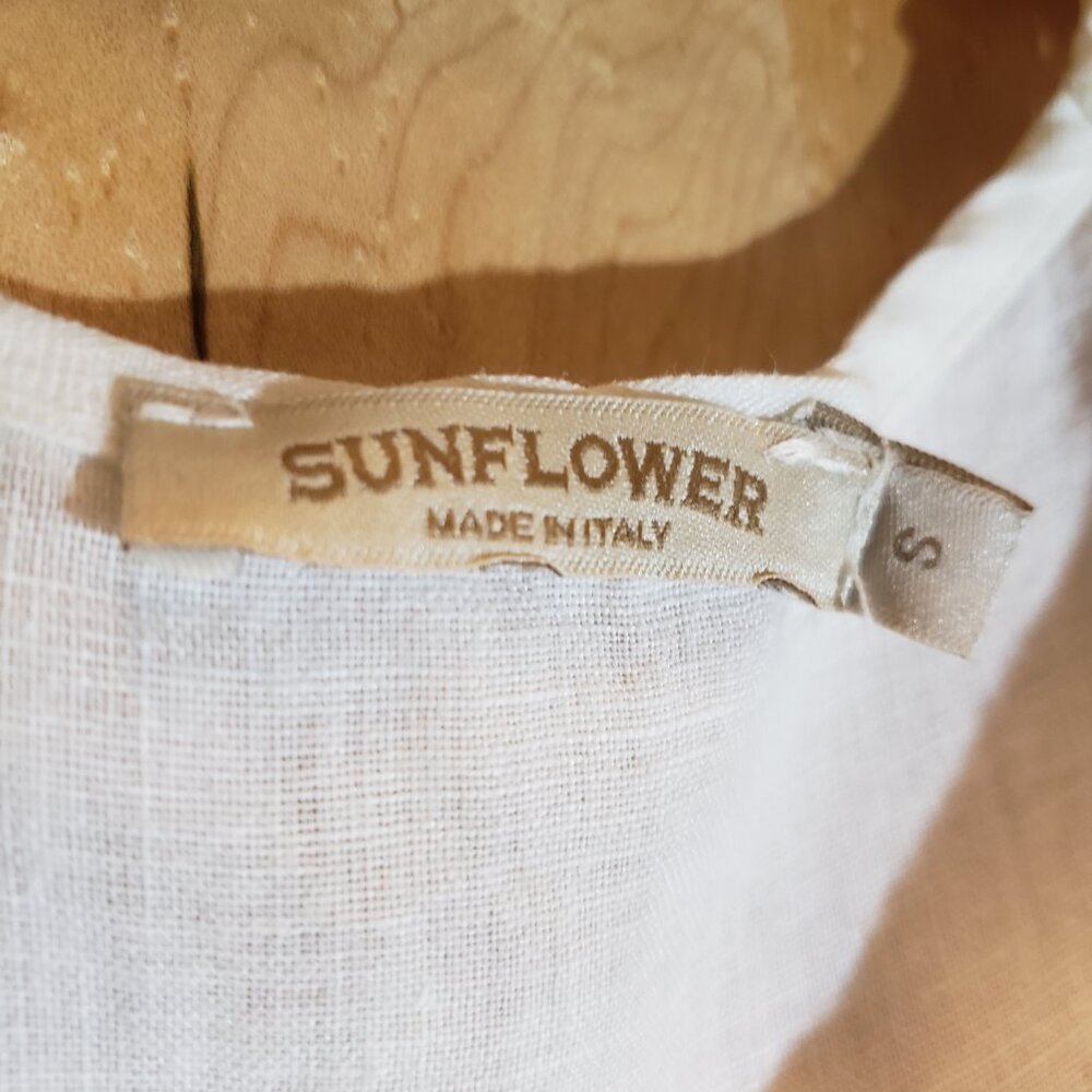 Linen and Cotton Sleeveless Top by Sunflower made in Italy - Picture 4 of 8